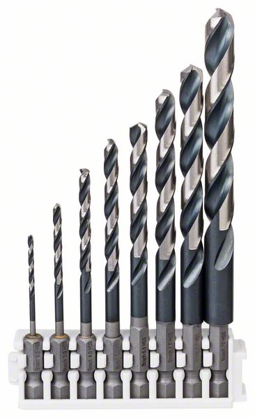 Bosch PRO Metal HSS-G Impact spiralborrsats, 8 delar