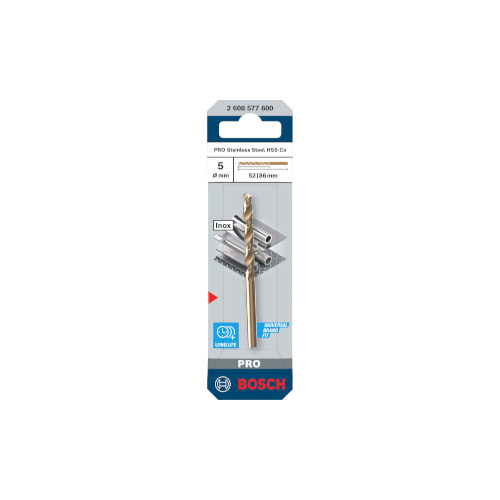 Bosch PRO Stainless Steel HSS-Co spiralborr, 5x52x86 mm