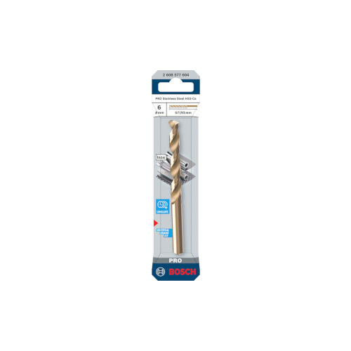 Bosch PRO Stainless Steel HSS-Co spiralborr, 6x57x93 mm