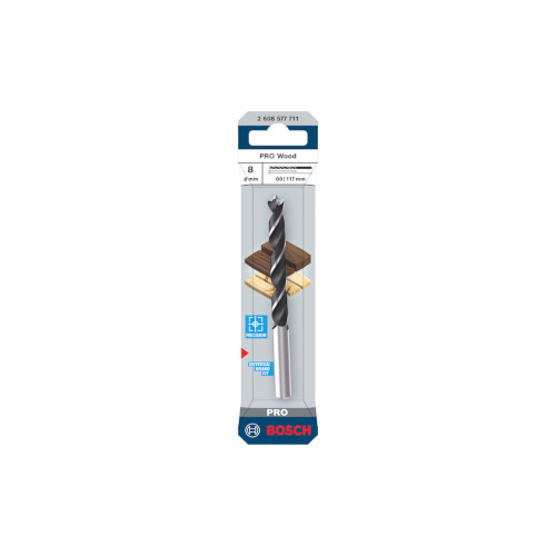 Bosch PRO Wood-träspiralborrr, 8 x 80 x 117 mm