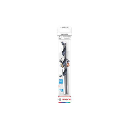 Bosch Metal HSS spiralborr, 9 x 81 x 125 mm, CYL-skaft