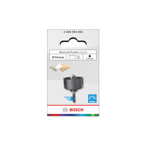 Bosch Hålsåg för trä och gips, 54 x 25 mm