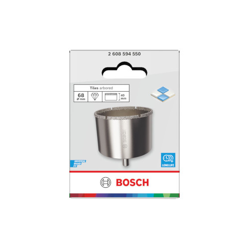 Bosch Hålsåg för kakel och klinker, 68 x 40 mm
