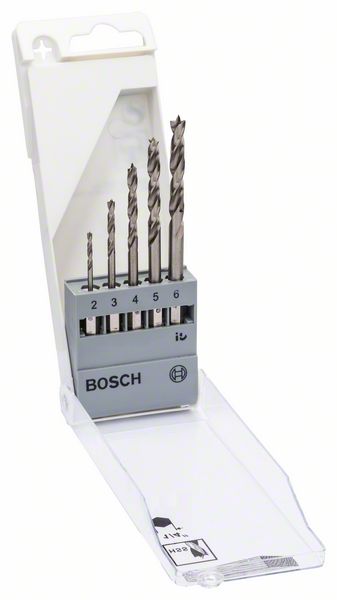Bosch PRO Wood HSS-träspiralborrsats, 5 delar