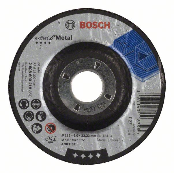 Bosch PRO Metal navrondell, 115 x 6 x 22,23 mm, oSa