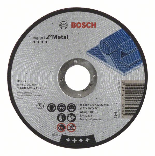 Bosch PRO Metal kapskiva, 125 x 1,6 x 22,23 mm, oSa