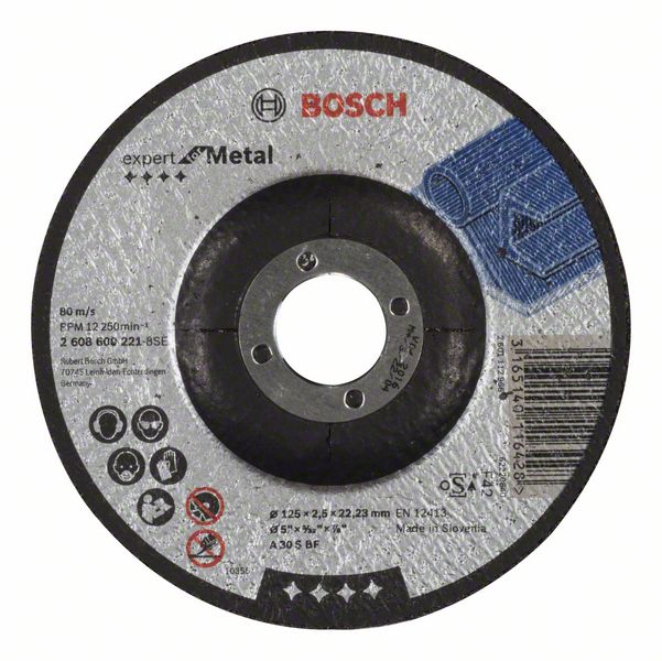 Bosch PRO Metal kapskiva, 125 x 2,5 x 22,23 mm, oSa