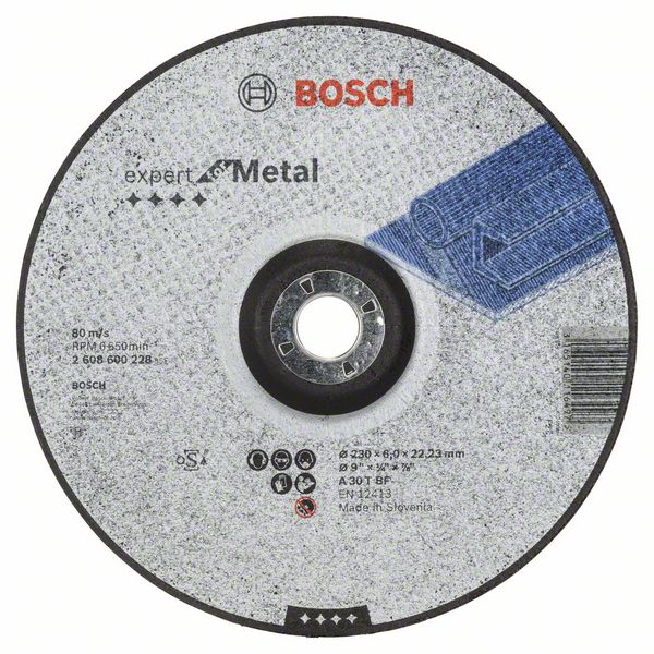 Bosch PRO Metal navrondell, 230 x 6 x 22,23 mm, oSa