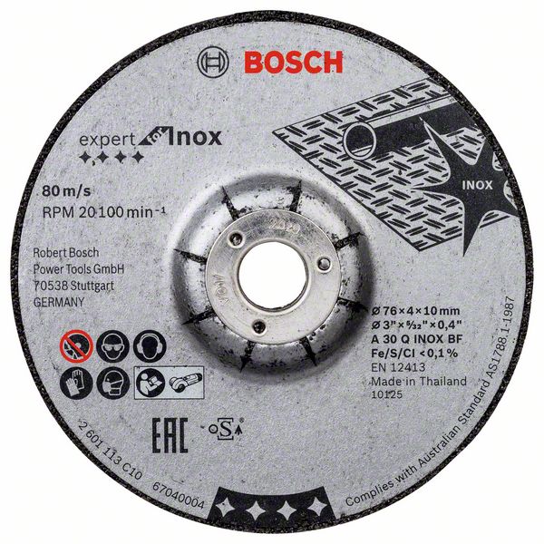 Bosch PRO Stainless Steel and Metal-navrondell, 76 x 4 x 10 mm