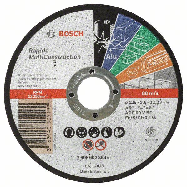 Bosch PRO Multi Material-kapskiva, 125 x 1,6 x 22,23 mm