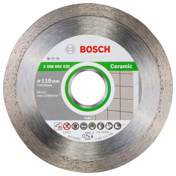 Bosch Kapskiva för kakel och klinker, 110 x 7,5 mm, borrning 22,23 mm