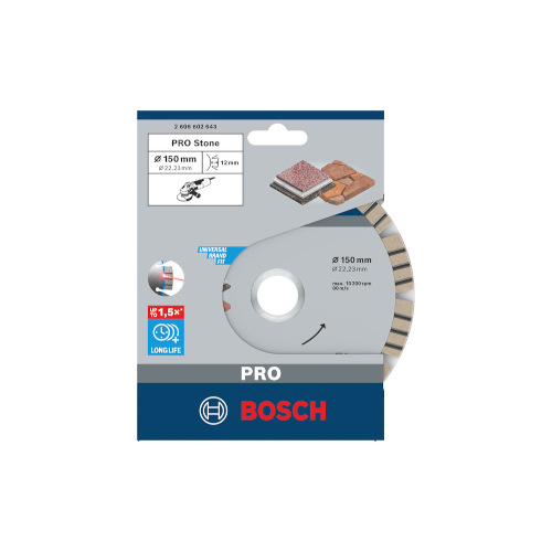 Bosch PRO Stone-diamantskiva, 150x22,23 mm