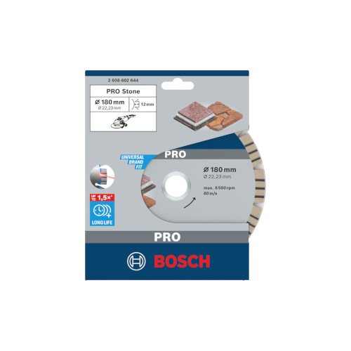 Bosch PRO Stone-diamantskiva, 180x22,23 mm