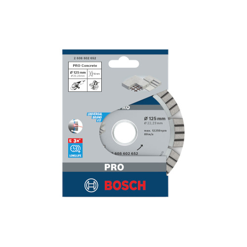 Bosch PRO Concrete-diamantskiva, 125 x 22,23 mm