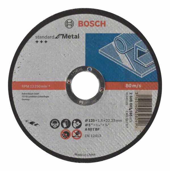 Bosch PRO Metal kapskiva, 125 x 1,6 x 22,23 mm