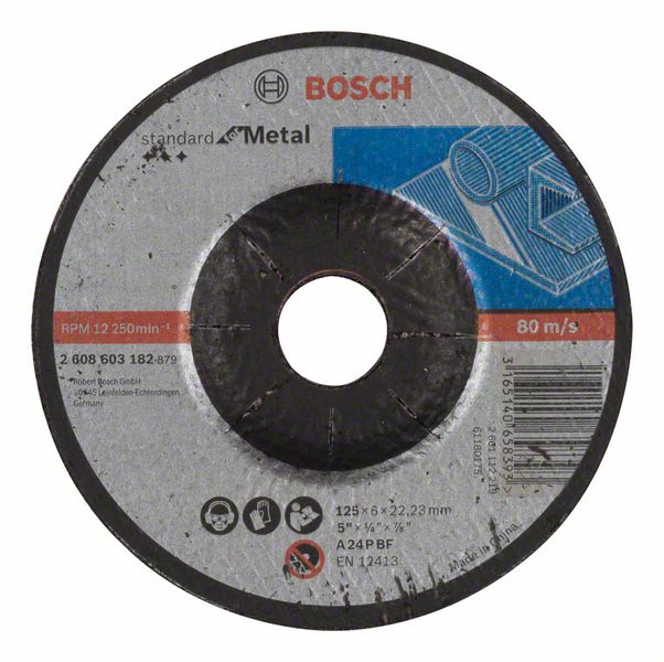 Bosch PRO Metal navrondell, 125 x 6 x 22,23 mm