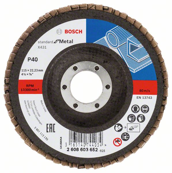 Bosch Lamellsslipskiva X431, Standard for Metal