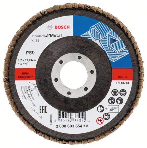 Bosch Lamellsslipskiva X431, Standard for Metal