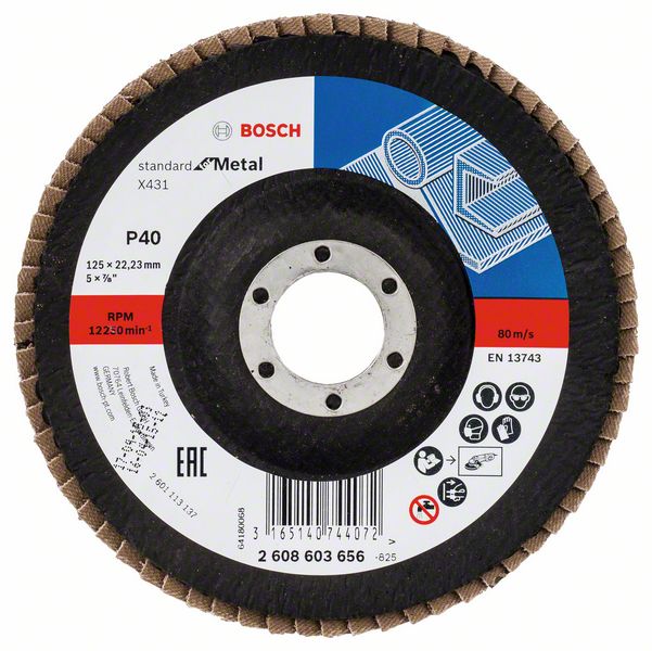 Bosch Lamellsslipskiva X431, Standard for Metal