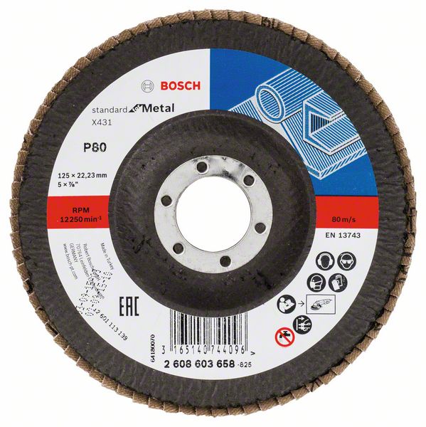 Bosch Lamellsslipskiva X431, Standard for Metal