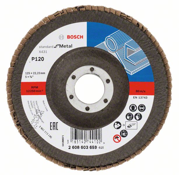 Bosch Lamellsslipskiva X431, Standard for Metal