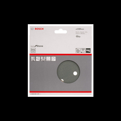 Bosch PRO F355-sliprondell, 150 mm, G320, 5 st