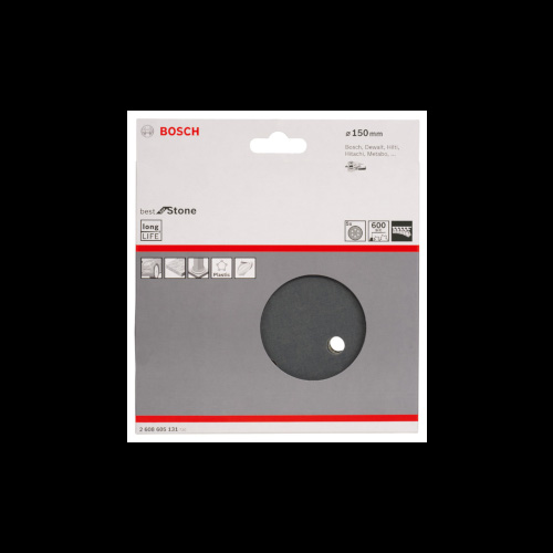 Bosch PRO F355-sliprondell, 150 mm, G600, 5 st