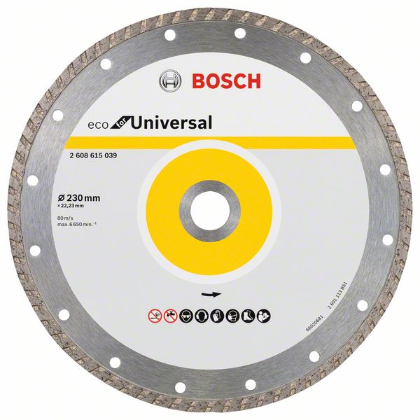 Bosch Multi Material Turbo diamantkapskiva, 230 x 22,23 x 7 mm