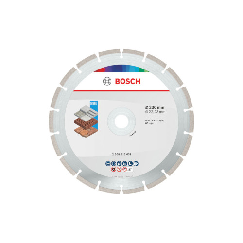 Bosch Multi Material diamantkapskiva, 230 x 22,23 x 7 mm, 10 styck