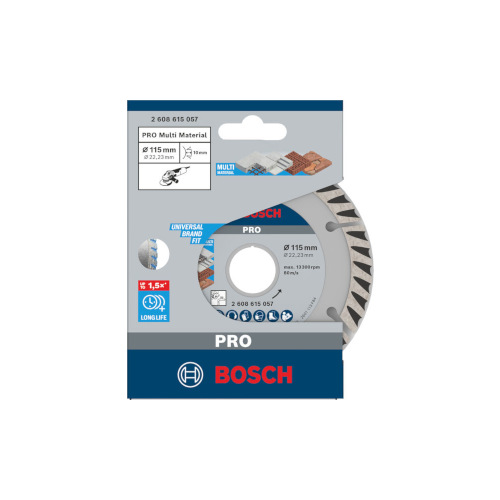 Bosch PRO Multi Material-diamantskiva, 115 x 22,23 mm