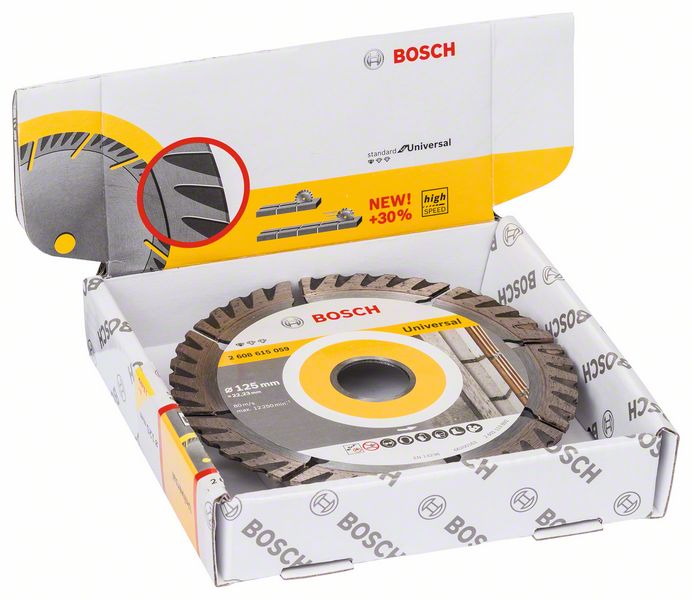 Bosch PRO Multi Material-diamantkapskiva, 125 x 22,23 mm, 10 st