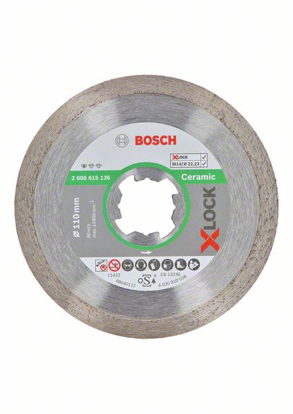Bosch Kapskiva för kakel och klinker, 110 x 7,5 mm, borrning: X-Lock