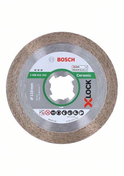 Diamantkapskiva Bosch X-LOCK Best for Ceramic ø110 mm