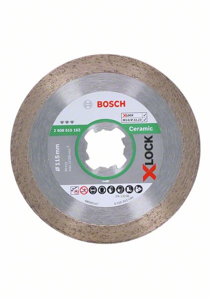 Diamantkapskiva Bosch X-LOCK Best for Ceramic ø115 mm
