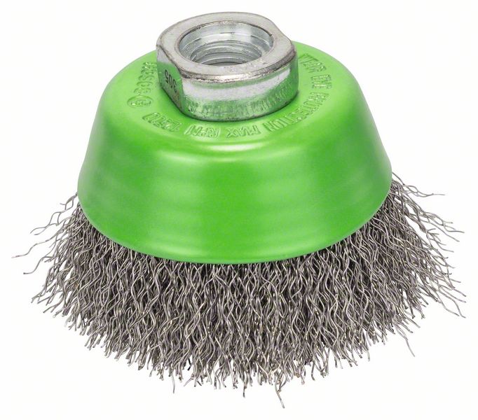 Bosch PRO Stainless Steel clean-stålborste, 65 x 0,3 mm, gänga