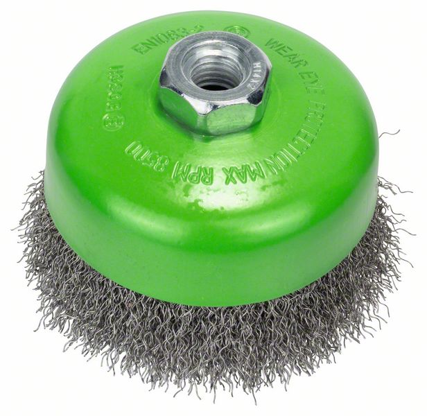 Bosch PRO Stainless Steel clean-stålborste, 100 x 0,3 mm, gänga