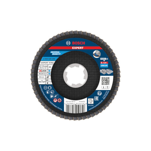 Bosch EXPERT X782 lamellslipskiva, vinklad, 115 mm, G40, X-Lock