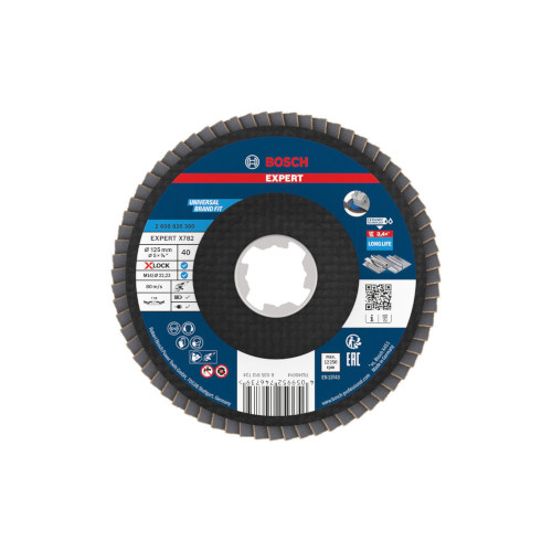 Bosch EXPERT X782 lamellslipskiva, vinklad, 125 mm, G40, X-Lock