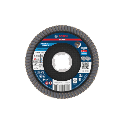 Bosch EXPERT X782 lamellslipskiva, vinklad, 115 mm, G80, X-Lock