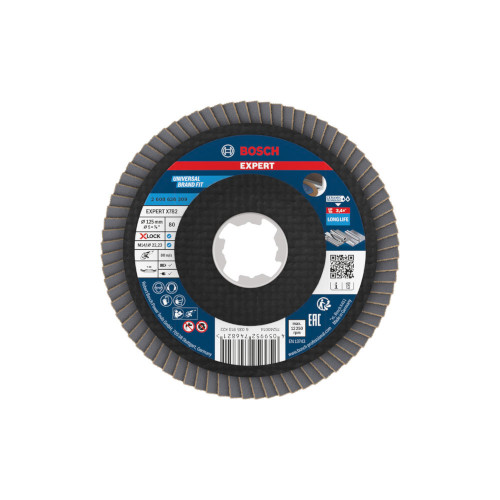 Bosch EXPERT X782 lamellslipskiva, vinklad, 125 mm, G80, X-Lock
