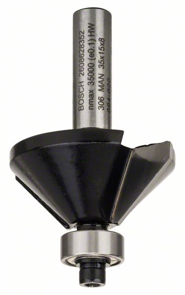Bosch PRO Frässtål fasning, 45°, skaft 8 mm