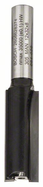 Bosch PRO Frässtål notfräs, tvåskärs, Ø 12 × L 31,5, skaft 8 mm