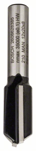 Bosch PRO Frässtål notfräs, tvåskärs, Ø 12 × L 19,6, skaft 8 mm
