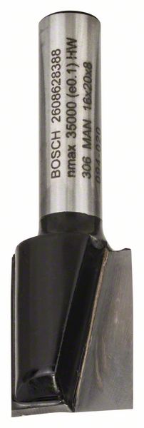 Bosch PRO Frässtål notfräs, tvåskärs, Ø 16 × L 19,6, skaft 8 mm