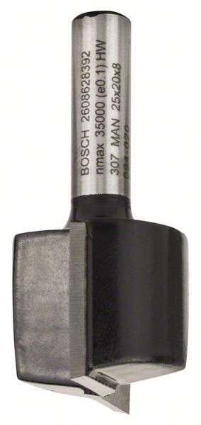 Bosch PRO Frässtål notfräs, tvåskärs, Ø 25 × L 19,6, skaft 8 mm