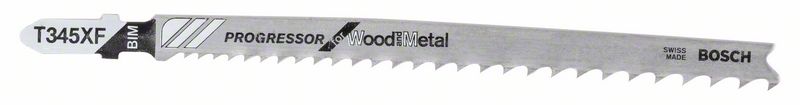 Bosch PRO Multi Material thick and thin T345XF sticksågblad, 132 mm, 100 delar
