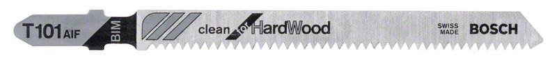 Bosch PRO Hardwood clean T101AIF-sticksågblad, 100 mm, 5 delar