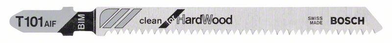 Bosch PRO Hardwood clean T101AIF-sticksågblad, 100 mm, 3 delar