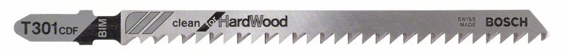 Bosch PRO Hardwood clean T301CDF-sticksågblad, 117 mm, 5 delar