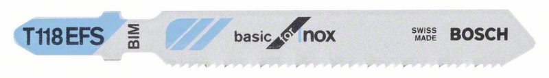Bosch PRO Stainless Steel T118EFS-sticksågblad, 83 mm, 5 delar